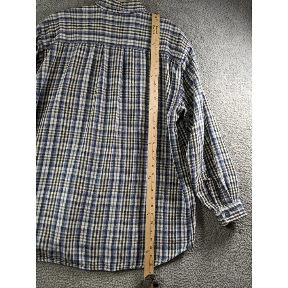 Levi's Shirt Men's XL Button Up Long Sleeve Cotton Blue Multi Plaid
